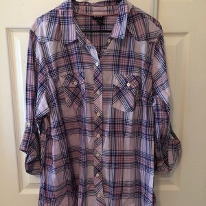 Torrid plaid top